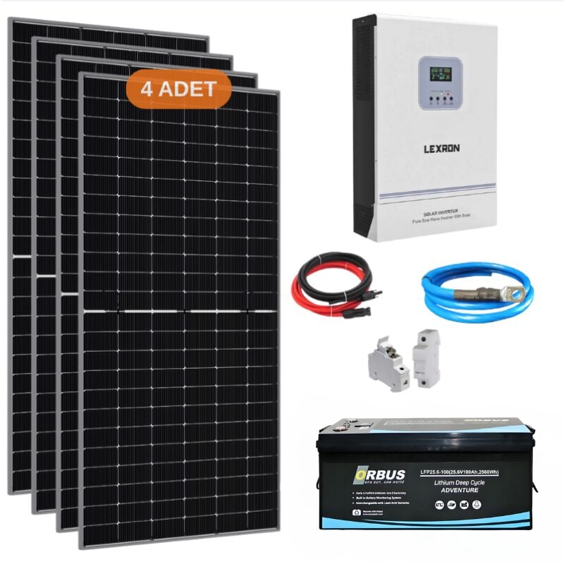 Yapı Solar 4.2 Kw Lityum Akülü Hazır Solar Enerji Paketi